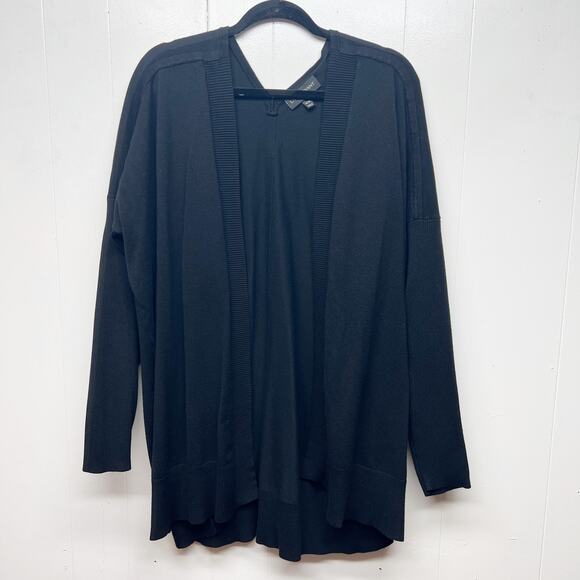 Lane Bryant Open Front Long Sleeve Women's Black Cardigan Sweater Size 26/28 - Picture 1 of 13